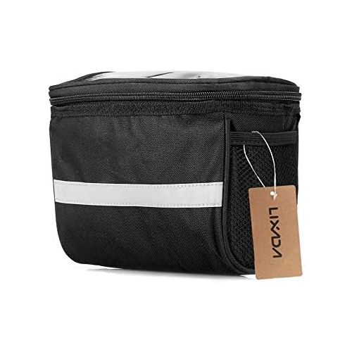  [아마존 핫딜]  [아마존핫딜]Lixada Fahrradkorb Vorne/Lenkertasche Faltbare Abnehmbare wasserdichte Fahrrad Gepacktrager Korb Pet Carrier Frame Bag