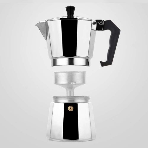  Lixada Coffee Percolator Aluminium Coffee Maker for Outdoor Home Office(50/150/300/450/600ML)