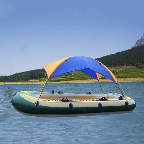  Lixada Inflatable Kayak Awning Canopy 2/3/4 Person Boat Sun Shade Shelter for Kayak Boat Canoe