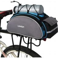 Lixada Bicycle Rack Bag 13L Multifunctional Bicycle Rear Seat Bag Cycling Bike Rack Seat Bag Rear Trunk Pannier Backseat Bag Handbag Shoulder Bag