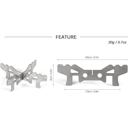  Lixada Stainless Steel Alcohol Stove Rack Cross Stand Outdoor Camping Stove Stand Support Rack