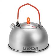 Lixada Camping Kettle,Portable Tea Kettle Camping Coffee Pot Teapot,Compact and Lightweight with Silicon Handle for Camping Hiking Picnic BBQ(0.6L/0.8L/1.2L)