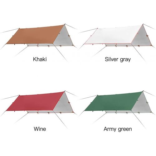  Lixada 3x2.1m Awning Waterproof Tarp Tent Shade Folding Camping Canopy Ultralight Beach Sun Shelter