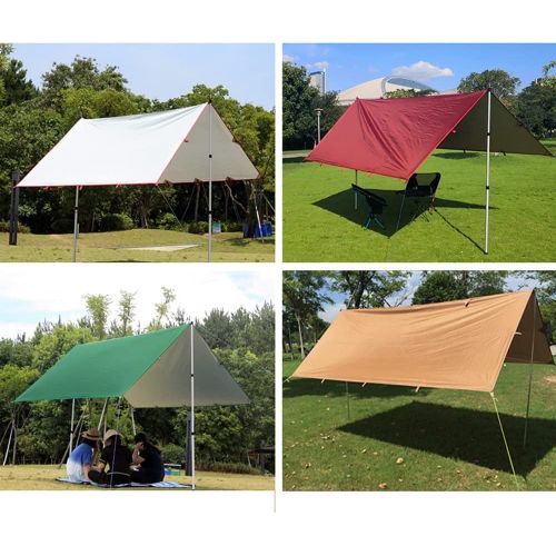  Lixada 3x2.1m Awning Waterproof Tarp Tent Shade Folding Camping Canopy Ultralight Beach Sun Shelter