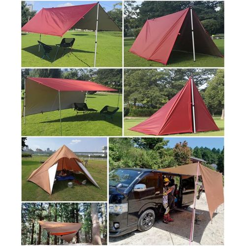  Lixada 3x2.1m Awning Waterproof Tarp Tent Shade Folding Camping Canopy Ultralight Beach Sun Shelter