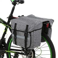 Lixada Bicycle Panniers Bag Portable Bike Saddle Bag Large Capacity Waterproof Bicycle Rear Seat Bag Bike Cargo Bag MTB Bike Storage Bag with Reflective