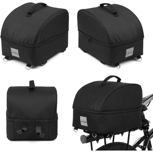  Lixada Bike Rack Bag Waterproof Cycling Bike Rear Seat Bag Bike Trunk Cargo Pack Road MTB Road Bike Carrier Bag Pannier Handbag