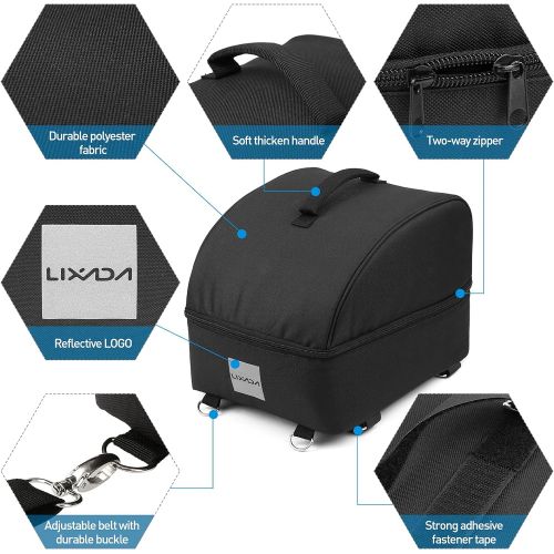  Lixada Bike Rack Bag Waterproof Cycling Bike Rear Seat Bag Bike Trunk Cargo Pack Road MTB Road Bike Carrier Bag Pannier Handbag