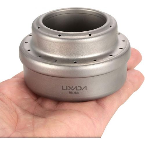  Lixada Camping Stove, Titanium Folding Wood Burning Stove Alcohol Burner Pocket Stove Portable Lightweight