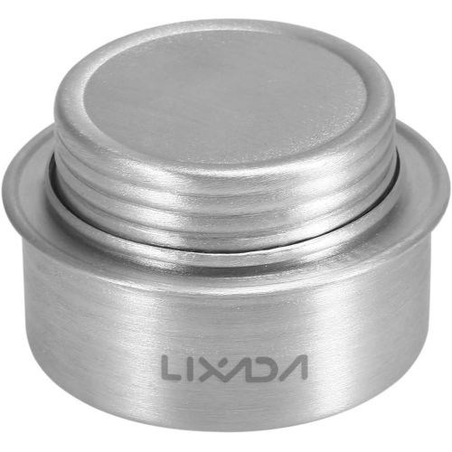  Lixada Mini Aluminum Alloy Alcohol Stove with Lid Outdoor Camping Hiking Backpacking Portable Cooking Stove