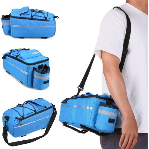  Lixada Insulated Bag for Warm/Cool Items, Bicycle Rear Rack Storage Luggage, Bicycle Seat Multifunctional Insulated Trunk Cooler Bag, Shoulder Bag, 11.4 6.3 6.7in