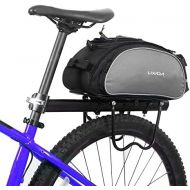 Lixada Bicycle Rack Bag 13L Multifunctional Bicycle Rear Seat Bag Cycling Bike Rack Seat Bag Rear Trunk Pannier Backseat Bag Handbag Shoulder Bag