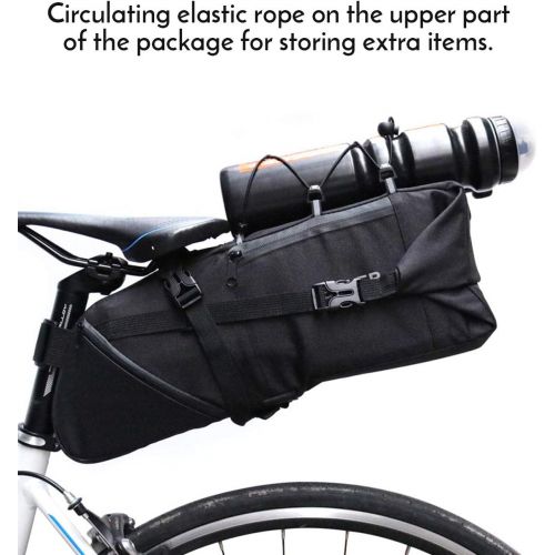  Lixada 3-10L Waterproof Bike Saddle Bag Under Seat Roll Up Pack Bag MTB Road Bike Seat Bag Bike Rear Tail Pack Under Seat Bag