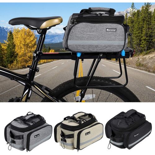  Lixada Bike Rear Bag 25L Waterproof Bicycle Pannier Bag Saddle Bag Bicycle Rear Seat Bag Bike Carrier Trunk Bag MTB Bike Rack Bag