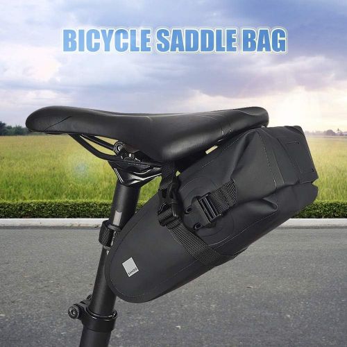  Lixada Bicycle Saddle Bag Waterproof Bicycle Storage Bag Reflective Cycling Rear Seat Post Bag Large Capacity Tail Rear Bag MTB Road Bike Bag Bicycle Storage Bag Bike Accessories