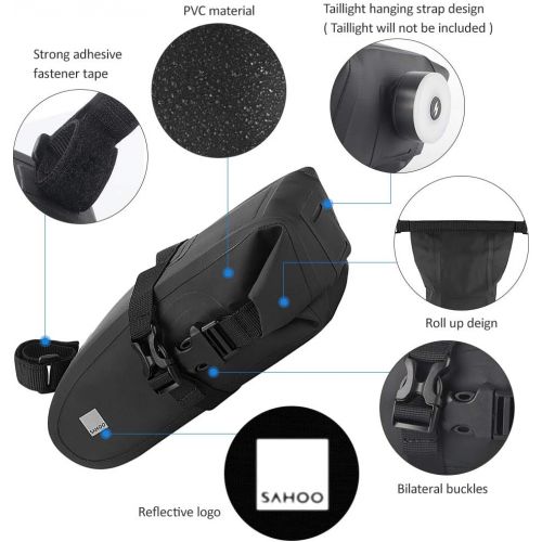  Lixada Bicycle Saddle Bag Waterproof Bicycle Storage Bag Reflective Cycling Rear Seat Post Bag Large Capacity Tail Rear Bag MTB Road Bike Bag Bicycle Storage Bag Bike Accessories