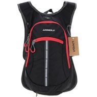 Lixada Bike Backpack,15L Bicycle Shoulder Backpack Waterproof Breathable Rucksack with Rain Cover