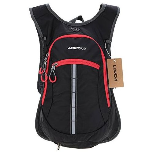  Lixada Bike Backpack,15L Bicycle Shoulder Backpack Waterproof Breathable Rucksack with Rain Cover