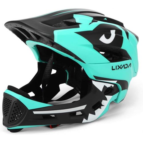  Lixada Kids Bike Helmet,Adjustable Detachable Full Face Helmet for Cycling Helmet for 3-15 Years Children Bicycle, Skateboard, Scooter, Rollerblading,Protective Gear (20.5-22 Inche