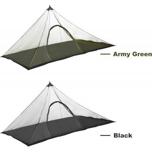  Lixada Single Mosquito Net Tent with Carry Bag Camping Mesh Tent Outdoors Mosquito Net for Summer Camping Backpacking Hiking Fishing