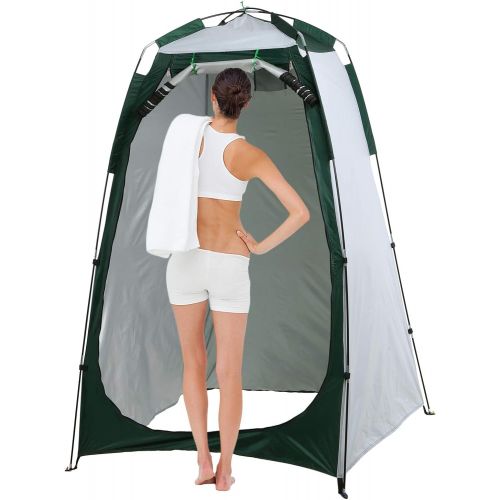  Lixada Privacy Shelter Tent Portable Outdoor Camping Beach Shower Toilet Changing Tent Sun Rain Shelter with Window