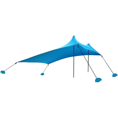  Lixada Beach Tent Sun Shelter Family Beach Tent with Sandbags Pop Up Beach Sunshade with Carrying Bag for Camping Fishing Hiking Backyard Beach Park