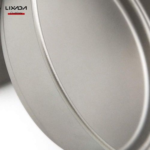  Lixada Ultralight Titanium Frypan Outdoor Camping Hiking Picnic Cooking Frying Pan with Folding Handle