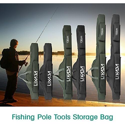  [아마존베스트]Lixada Fishing bag, rod bag, rod case, fishing case, fishing bag, movable folding 100 cm/130 cm/150 cm.