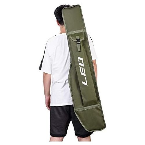  [아마존베스트]Lixada 1.2M Fishing Bag Folding Fishing Rod Reel Bag Fishing Rod Tackle Case Storage Bag Travel Shoulder Bag