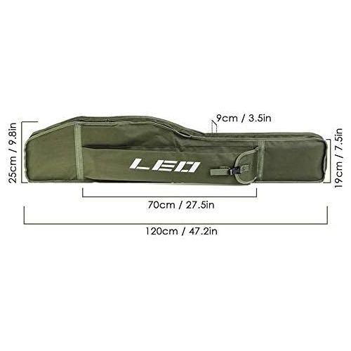  [아마존베스트]Lixada 1.2M Fishing Bag Folding Fishing Rod Reel Bag Fishing Rod Tackle Case Storage Bag Travel Shoulder Bag