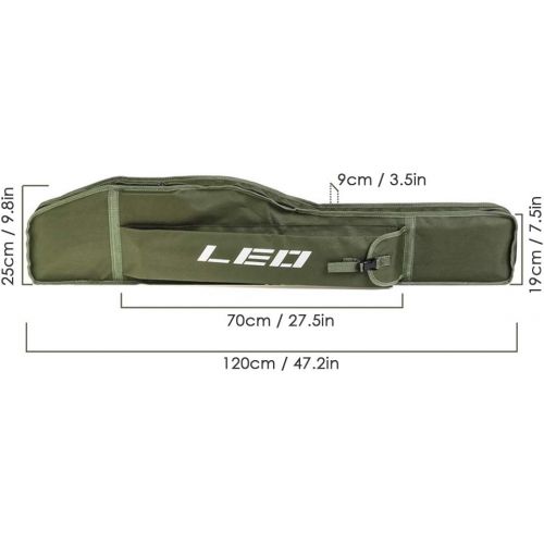  [아마존베스트]Lixada 1.2M Fishing Bag Folding Fishing Rod Reel Bag Fishing Rod Tackle Case Storage Bag Travel Shoulder Bag