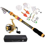 [아마존베스트]Lixada Spinner Set Fishing Rod Rod Rod with Artificial Bait