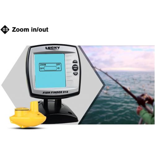  Lixada LUCKY Fish Finder FF918-WS Wireless Sonar Depth 125KHz Sonar Frequency Fish Locator Boat Fishfinder Fish Detector