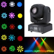 Lixada Moving Head Light 8 colors and 8 gobos DJ Light led sound activated professional 9/11 channel Stage Light for Disco KTV club party wedding