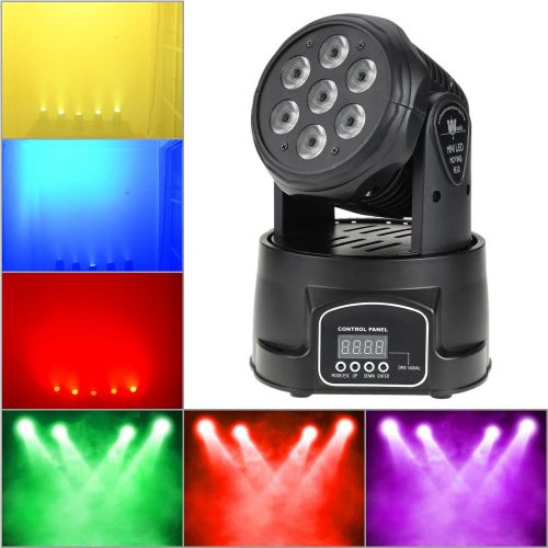  Lixada DMX-512 Stage Lighting Mini Moving Head Light 4 In 1 RGBW LED PAR Light Lighting Strobe Professional 914 Channels 100W AC 100-240V Sound Active for KTV Club Bar Party Disco