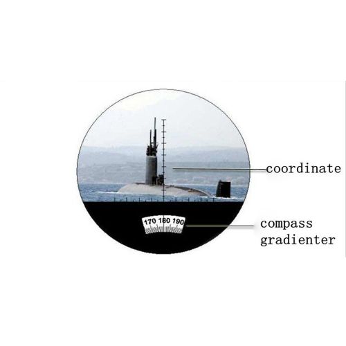  Lixada Marine Floating Binocular 10X50 Waterproof High Power Military Telescope Scope w Internal Rangefinder & Compass for Navigation,Boating,Fishing,Water Sports,Hunting