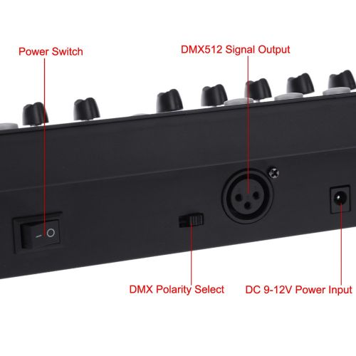  Lixada 192 Channels DMX512 Controller Console for Stage Light Party DJ Disco Operator Equipment