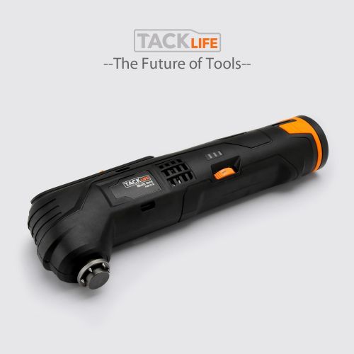  Lixada Tacklife 12V Oscillating Tool, 6 Variable Speed Lithium-Ion Cordless Oscillating Multi-Tool with LED, 1 Hour Fast Charge, Great for Sanding Polishing Cutting Scraping Cleaning, 23p