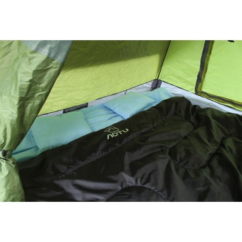  Lixada Double Thermal Sleeping Bag 86x60 2 Person Outdoor Camping Hiking Sleeping Bag with 2 Pillows