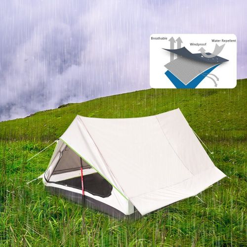  Lixada 2 Person Tent Ultralight Double Door Mesh Tent Shelter Perfect for Camping Backpacking and Thru-Hikes