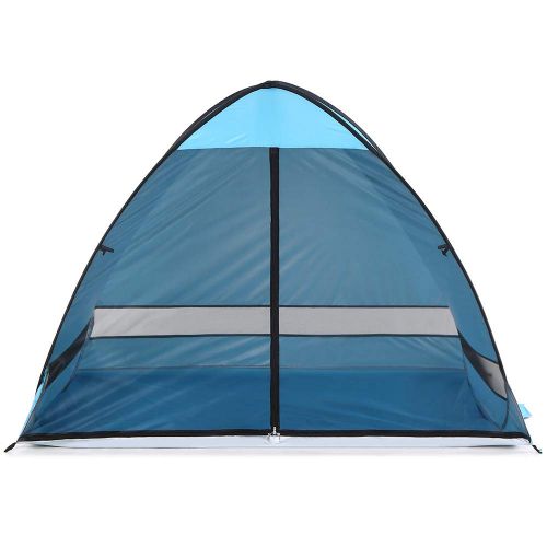  Lixada1 Pop Up Beach Tent Sun Shelter Sun Shade Instant Tent for Beach with Carrying Bag, 4 Peg, Anti UV for Fishing Hiking Camping