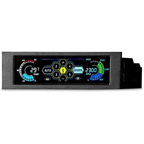  Liyhh liyhh Drive Bay PC Speed Controller LCD Front Panel for Desktop CPU Fan Cooler