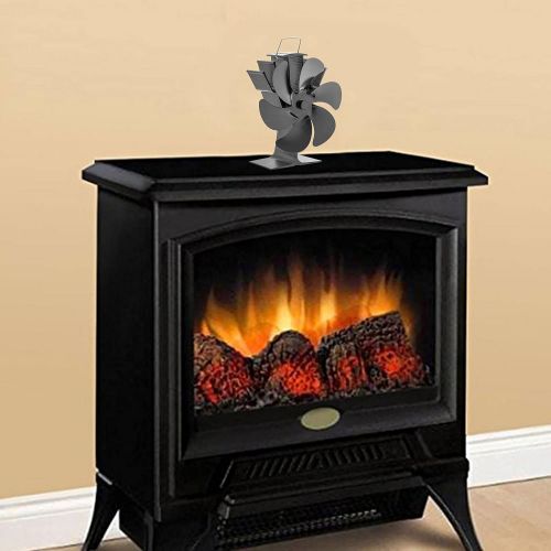  Lizefang Wood Stove Fan,Upgrade 6 Blade Heat Powered Fans for Wood Burning Stove Log Burner Fireplace Fans,Silent Operation Eco Friendly Circulation Fireplaces?Fans