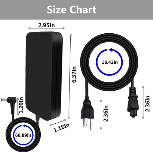  Llamatec AC Charger for Asus ROG Zephyrus GM501GS GX501GI GX501VI GX501VIK GX501VS GX501VSK ADP-230GB B Game Laptop Power Supply Adapter Cord