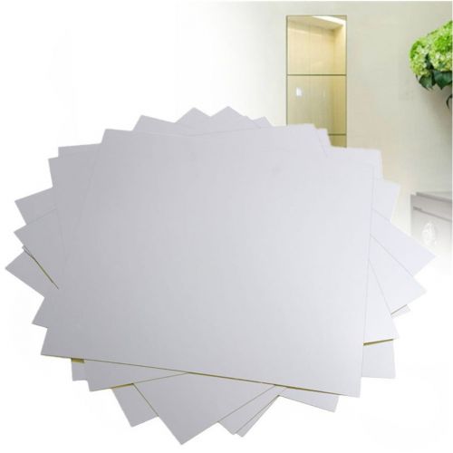  Ller76 ller76 16pcs/9pcs 15CM Square Mirror Paster Big Mosaic Back Glue Decorative Mirror Sticker(16pcs,0.2mm)