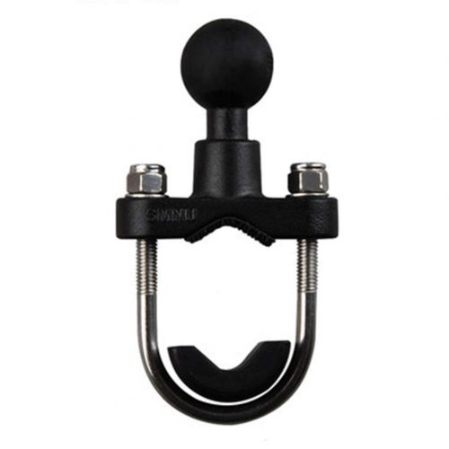  Ller76 ller76 U Shaped Rust Proof Sturdy Motorcycle Handle Holder Extensive Use Mobile Phone Navigation Fixing Tool(Black)