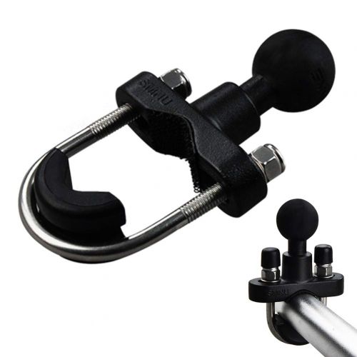  Ller76 ller76 U Shaped Rust Proof Sturdy Motorcycle Handle Holder Extensive Use Mobile Phone Navigation Fixing Tool(Black)