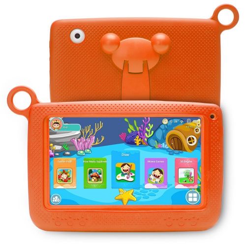  Llltrade LLLtrade 7 inch Kids Education Tablets Android 5.1 8GB, Kids Software Pre-Installed, Premium Parent Control, Educational Game Apps,Wifi,Bluetooth (Orange)