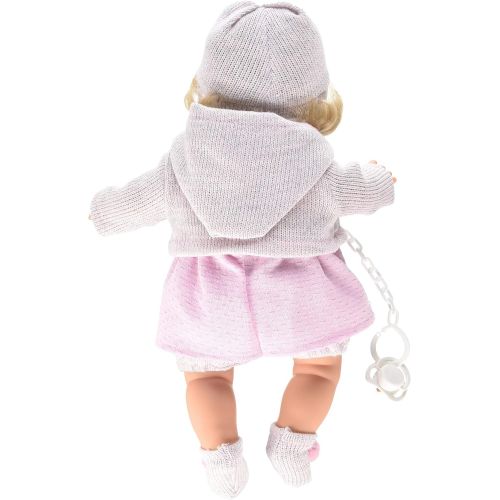  Llorens LL38554 15 Baby Made in Spain -Sophia Crying Doll, Multicolor