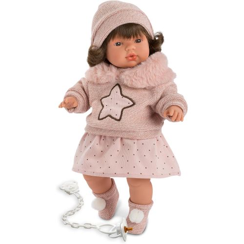  Llorens LL38554 15 Baby Made in Spain -Sophia Crying Doll, Multicolor